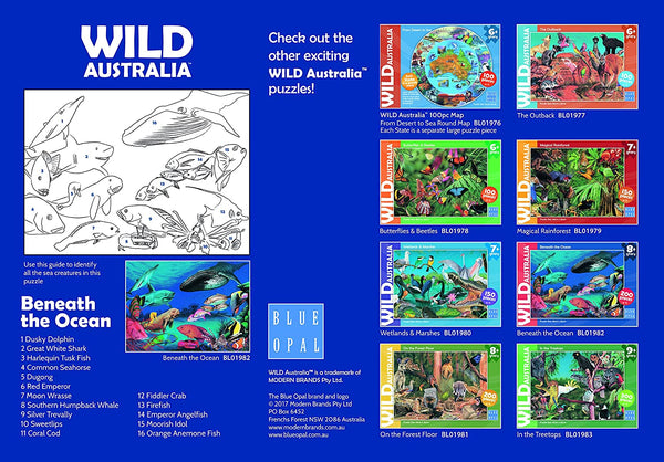 Blue Opal Wild Australia Beneath The Oceans 200 Pieces Puzzle BL01982