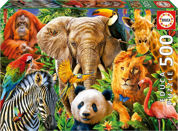 Educa - Wild Animals Jigsaw Puzzle (500 Pieces)