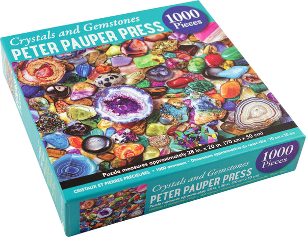 Peter Pauper Press - Crystals and Gemstones Jigsaw Puzzle (1000 Pieces)