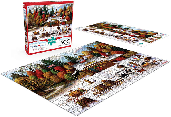 Buffalo Games - Charles Wysocki - Vermont Maple Tree Tappers - 500 Piece Jigsaw Puzzle