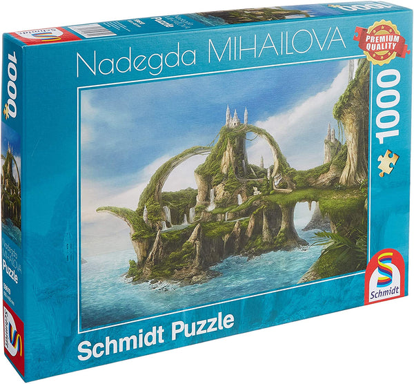 Schmidt - Island of Waterfalls by Nadegda Mihailova Jigsaw Puzzle (1000 Pieces)