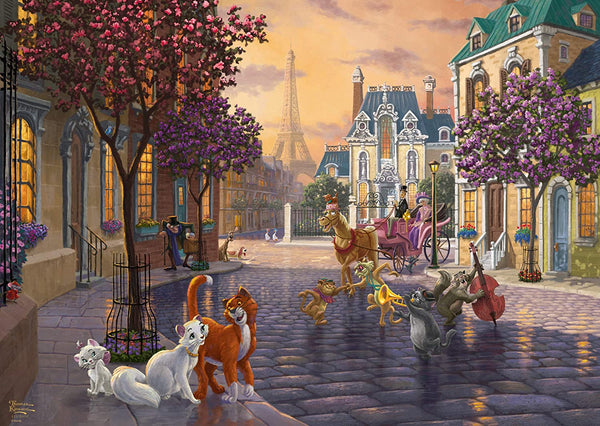 Schmidt - Disney, The Aristocats by Thomas Kinkade Jigsaw Puzzle (1000 Pieces)