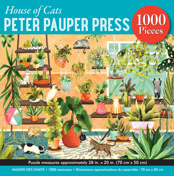 Peter Pauper Press - House of Cats Jigsaw Puzzle (1000 Pieces)