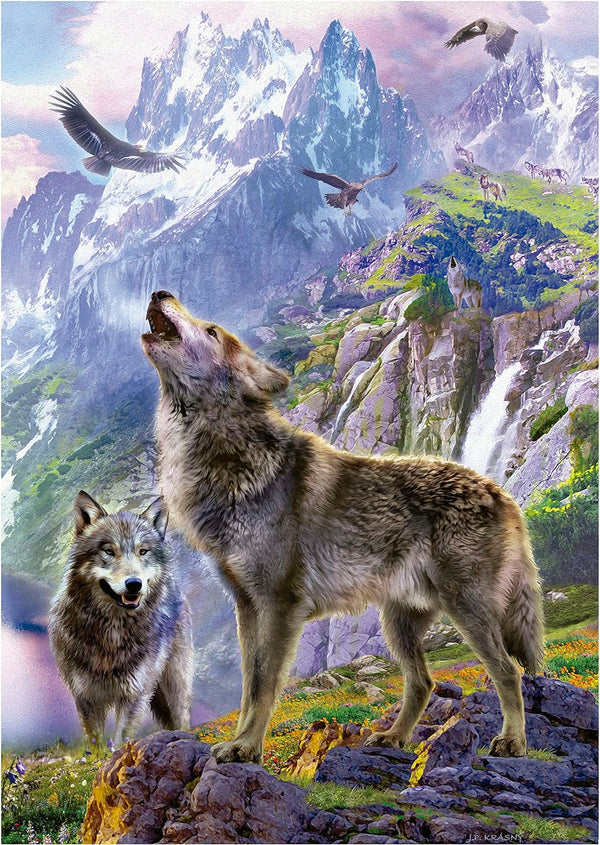 Educa - Wolves On The Rocks Jigsaw Puzzle (500 Pieces)