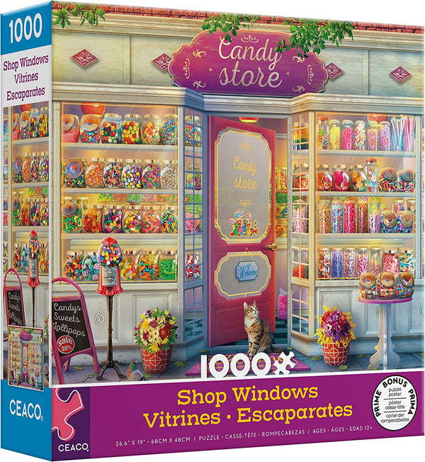 Ceaco - Shop Windows - Candy Store Jigsaw Puzzle (1000 Pieces)