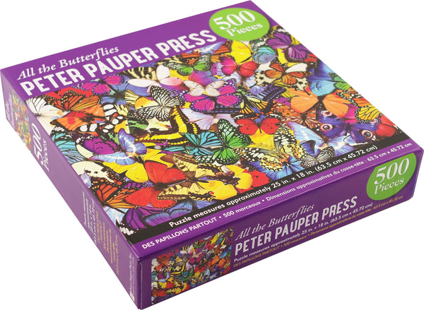 Peter Pauper Press - All the Butterflies Jigsaw Puzzle (500 Pieces)