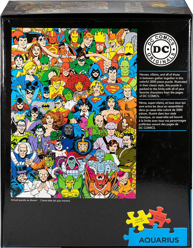 Aquarius DC Comics Line Up 3000 Piece Jigsaw Puzzle | I Love Puzzles