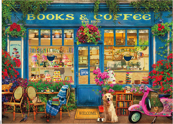 Ceaco - Shop Windows - Books and Coffee Jigsaw Puzzle (1000 Pieces)