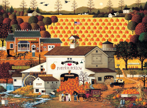 Buffalo Games - Charles Wysocki - Pumpkin Hollow - 1000 Piece Jigsaw Puzzle