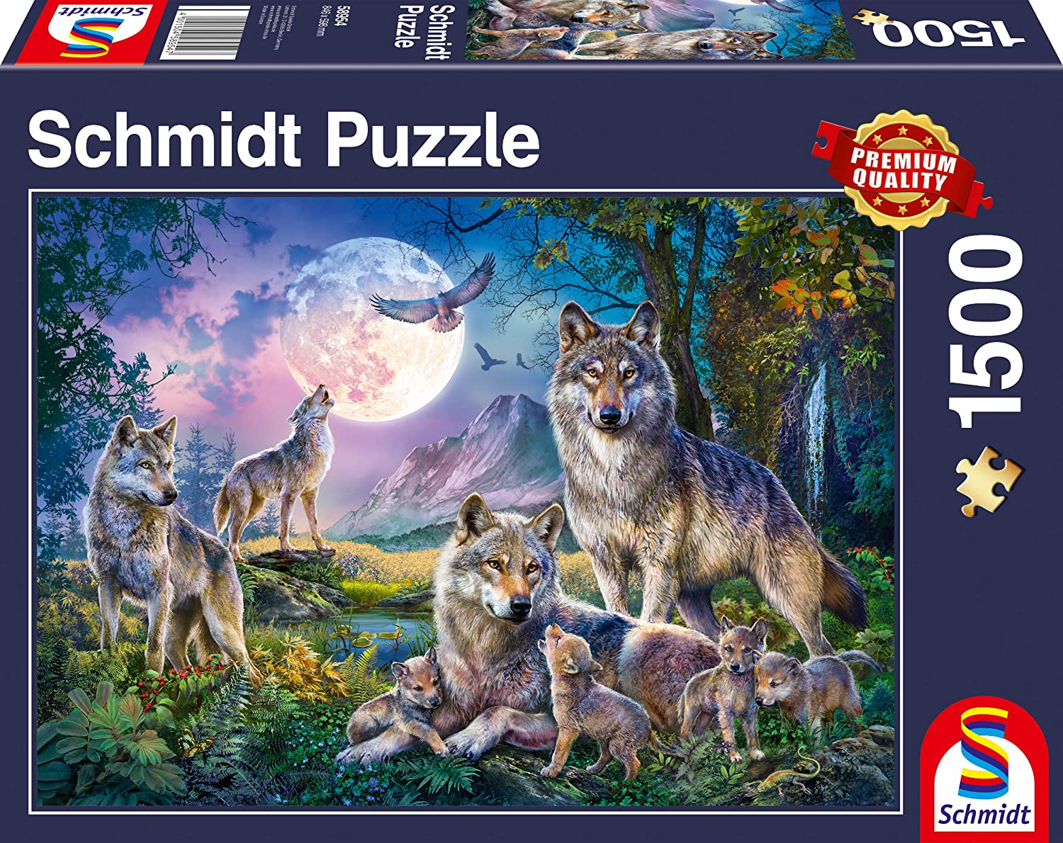 1500 Pc Puzzles Rgs Wolves Schmidt - Wolves Jigsaw Puzzle (1500 Pieces) | I Love Puzzles