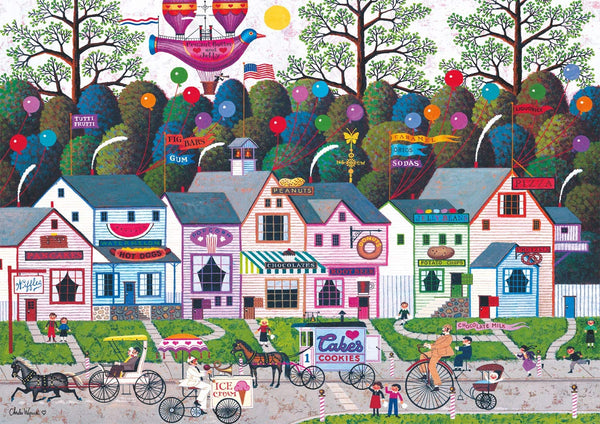 Buffalo Games - Charles Wysocki - Confection Street - 300 Large Piece Jigsaw Puzzle