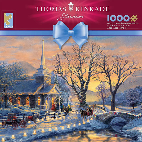 Ceaco - Thomas Kinkade - Holiday Sleigh Ride Jigsaw Puzzle, 1000 Pieces
