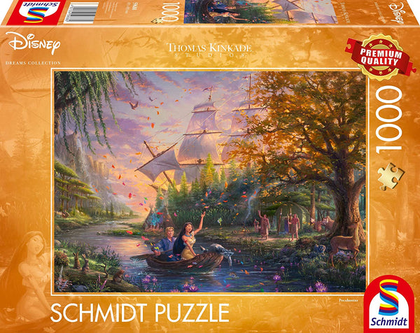 Schmidt - Disney - Pocahontas by Thomas Kinkade Jigsaw Puzzle (1000 Pieces)