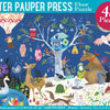 Peter Pauper Press - Nighttime Forest Kids' Floor Puzzle Jigsaw Puzzle (48 Pieces)