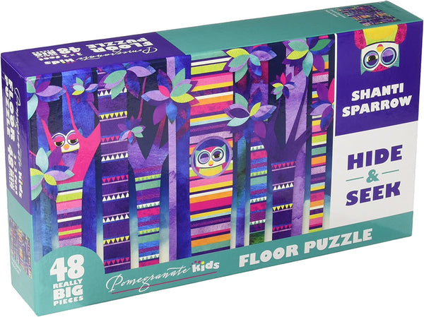 Pomegranate - Hide & Seek Floor Puzzle by Shanti Sparrow Jigsaw Puzzle (48 Pieces)