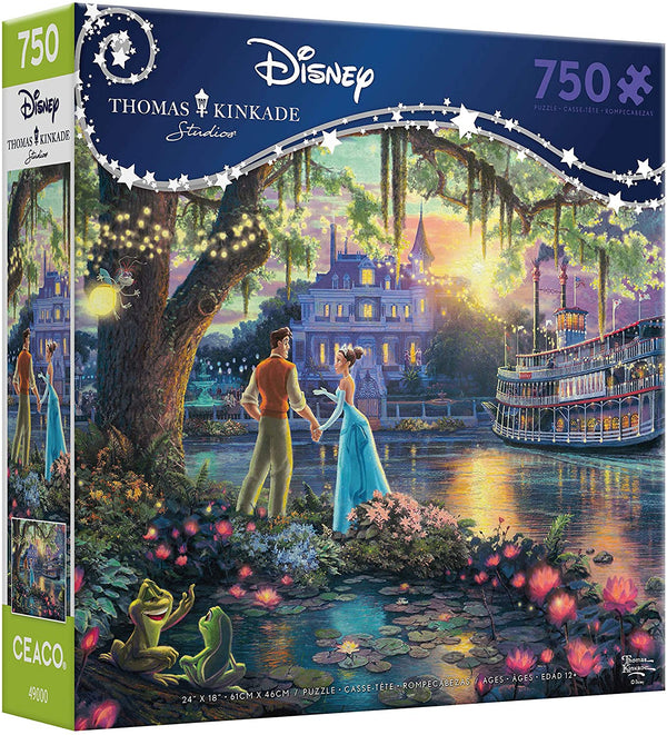 Ceaco Thomas Kinkade Disney Dreams - The Princess and The Frog Jigsaw Puzzle 750 Pieces