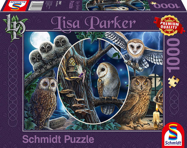 Schmidt - Mysterious Owls by Lisa Parker Jigsaw Puzzle (1000 Pieces)