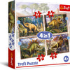 Trefl - Interesting Dinosaurs 4-in-1 (35, 48, 54, 70 pieces) Jigsaw Puzzle (207 Pieces)