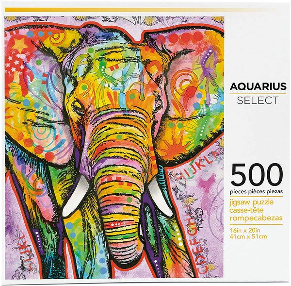 Aquarius - Elephant by Dean Russo Jigsaw Puzzle (500 Pieces)