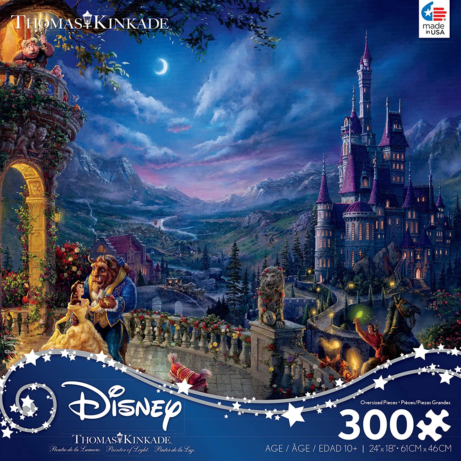 Ceaco Thomas Kinkade Disney's Beauty The Beast 300 Piece XL