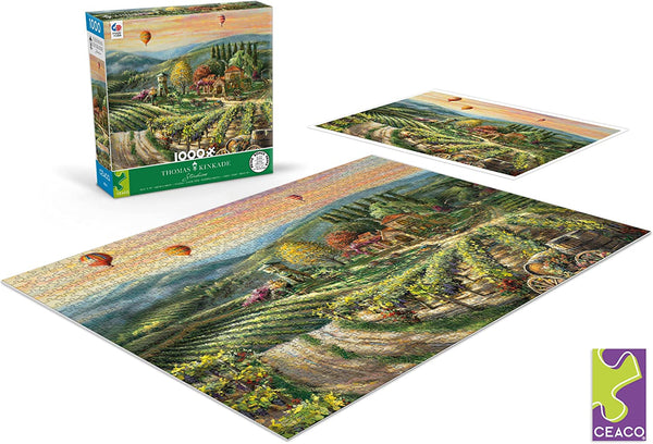 Ceaco - Peaceful Valley Vineyard by Thomas Kinkade Jigsaw Puzzle (1000 Pieces)