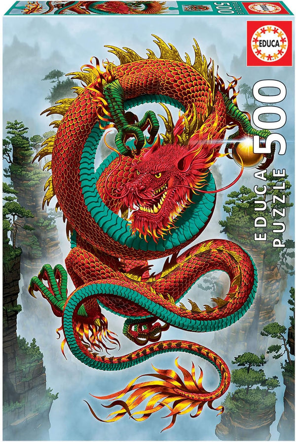 Educa - Good Fortune Dragon by Vincent Jigsaw Puzzle (500 Pieces)