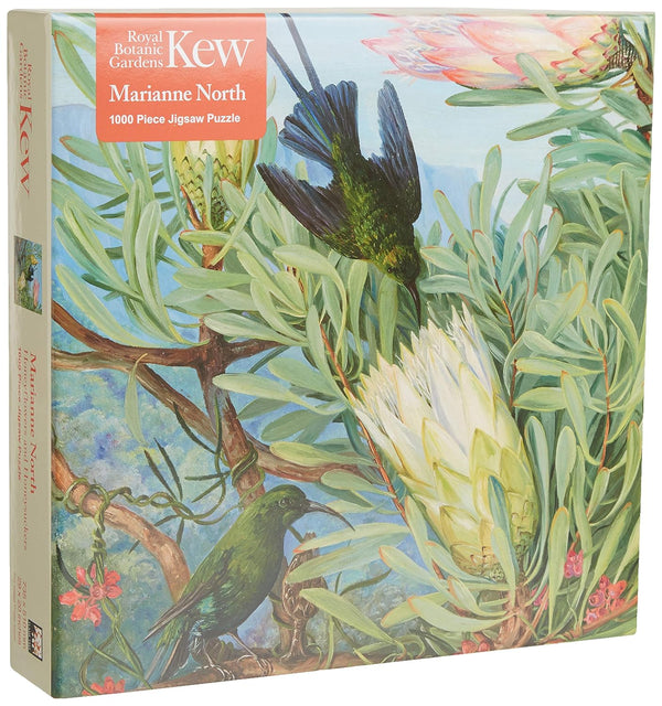 Flame Tree Studio - Kew Gardens, Honeyflowers and Honeysuckers by Marianne North Jigsaw Puzzle (1000 Pieces)