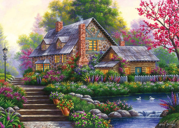 Ravensburger - Romantic Cottage Jigsaw Puzzle (1000 pieces) 151844