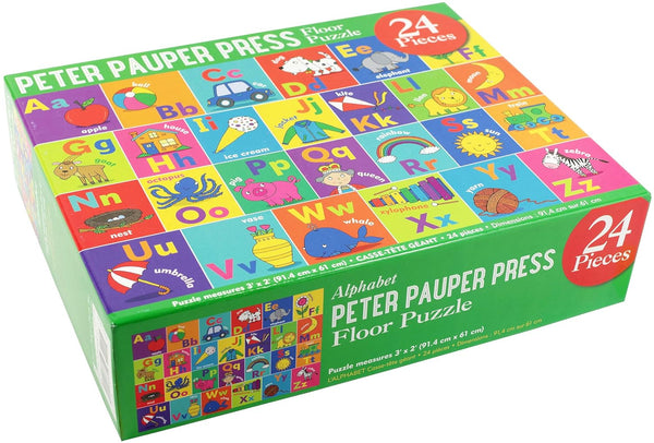 Peter Pauper Press - Alphabet Kids' Floor Puzzle Jigsaw Puzzle (24 Pieces)