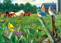 Buffalo Games Country Meadow by The Hautman Brothers - 300 Largepiece Jigsaw Puzzle by Puzzle