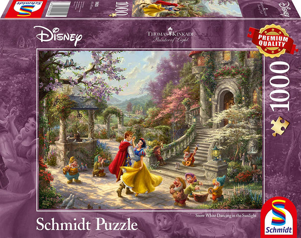 Schmidt - Thomas Kinkade - Disney Snow White Dancing with The Prince Jigsaw Puzzle (1000 pieces)