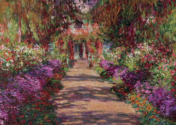 Piatnik - Path In Monets Garden by Claude Monet Jigsaw Puzzle (1000 Pieces)