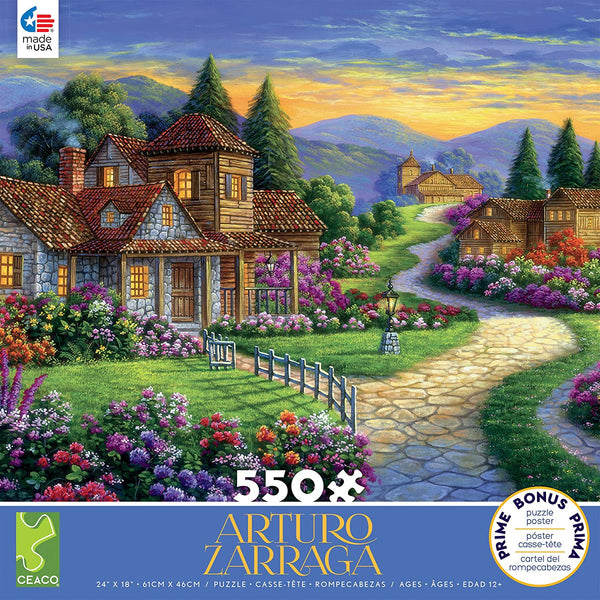 Ceaco Arturo Zarraga Twilight at End of Day Jigsaw Puzzle, 550 Pieces