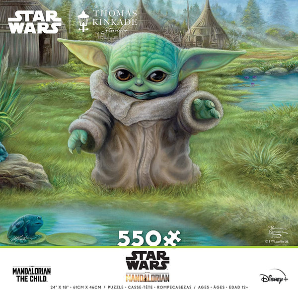Ceaco - Thomas Kinkade The Mandalorian Collection - Childs Play, Star Wars Jigsaw Puzzle (550 Pieces)