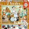 Educa - 2x48 Forest Tales Jigsaw Puzzle (96 Pieces)