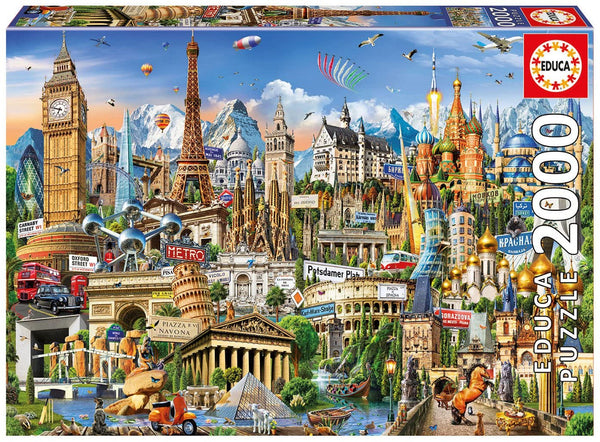 Educa - Europe Landmarks Jigsaw Puzzle (2000 Pieces)