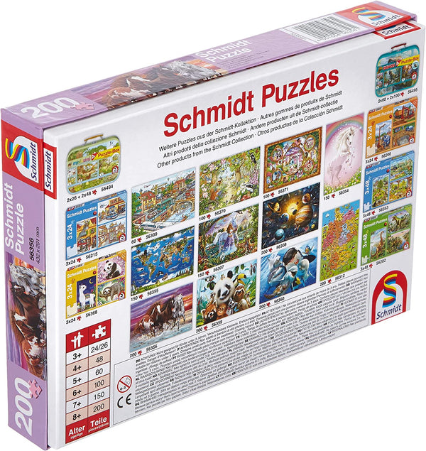 Schmidt - Trio Of Wild Horses Jigsaw Puzzle (200 Pieces)