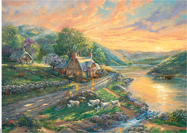 Ceaco - Daybreak at Emerald Valley by Thomas Kinkade Jigsaw Puzzle (1000 Pieces)