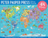 Peter Pauper Press - World Map Floor Puzzle Jigsaw Puzzle (48 Pieces)