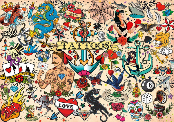 Buffalo Games - Tattoopalooza - 500 Piece Jigsaw Puzzle