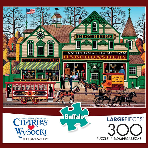 Buffalo Games - Charles Wysocki - The Haberdashery - 300 Large Piece Jigsaw Puzzle