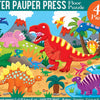 Peter Pauper Press - Dinosaurs Kids' Floor Puzzle Jigsaw Puzzle (48 Pieces)