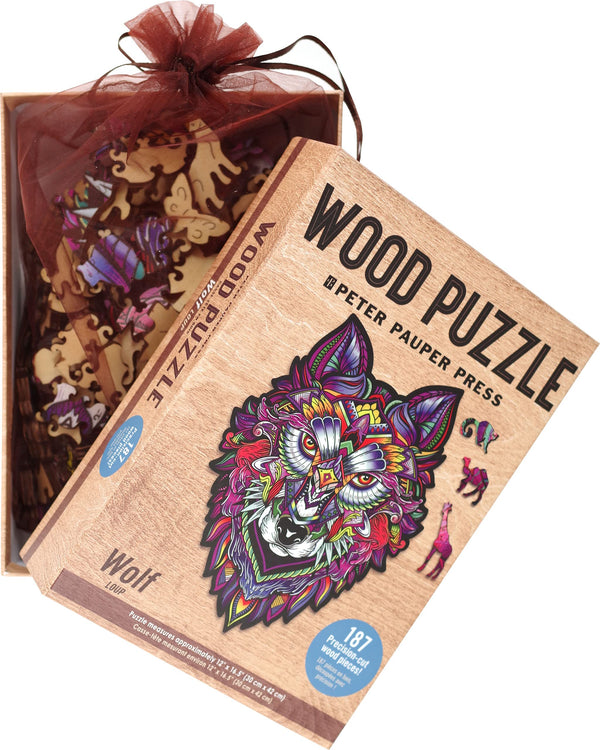 Peter Pauper Press - Wolf Wood Jigsaw Puzzle (187 Pieces)