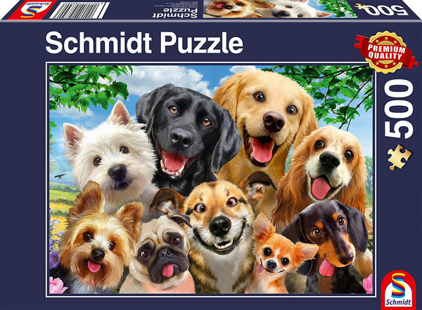 Schmidt - Dog Selfie Jigsaw Puzzle (500 Pieces)