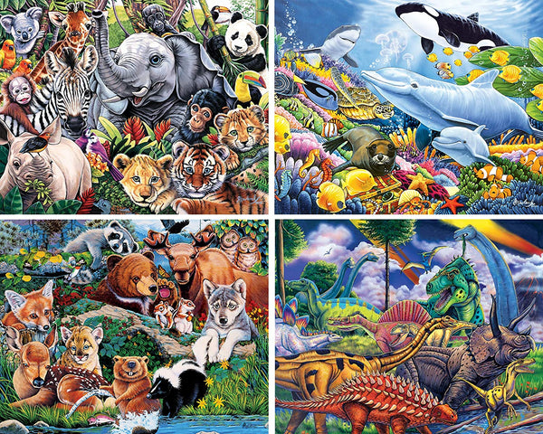 Masterpieces Animal Planet Puzzle (4-Pack)
