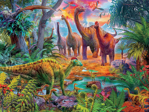 Ceaco Prehistoria - Dinosaur Jungle Jigsaw Puzzle, 300 Pieces