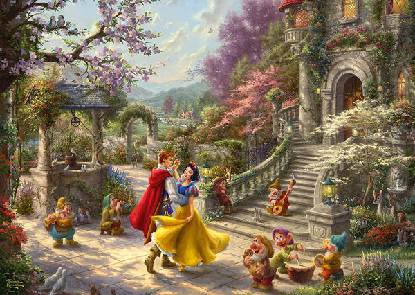 Schmidt - Thomas Kinkade - Disney Snow White Dancing with The Prince Jigsaw Puzzle (1000 pieces)