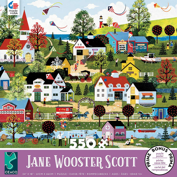 Ceaco Jane Wooster Scott - On The Summer Wind Puzzle - 550 Pieces