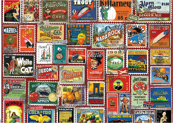 Ceaco - Stamps - Advertising Jigsaw Puzzle (1000 Pieces)