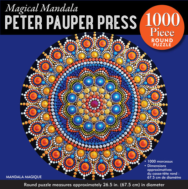 Peter Pauper Press - Magical Mandala Round Jigsaw Puzzle (1000 Pieces)